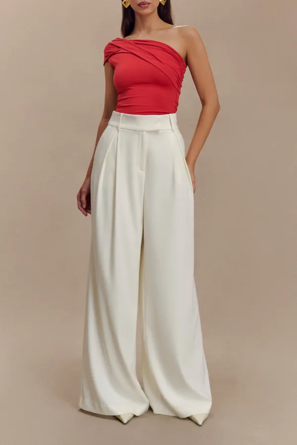 Pleated Wide Leg Pants