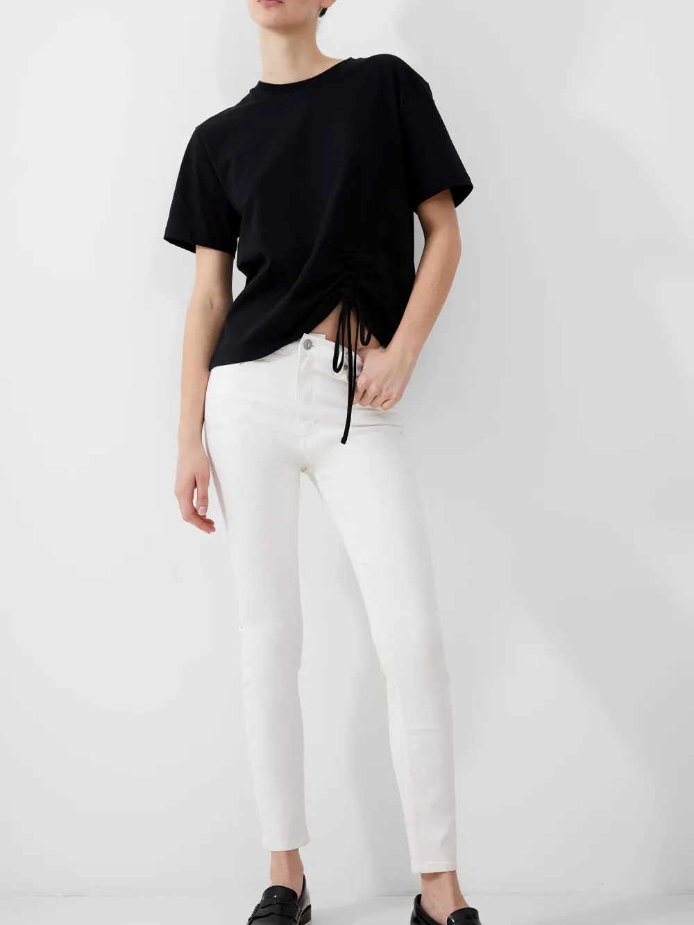 Casual Lazy Slim Fit Cotton Women's Trousers