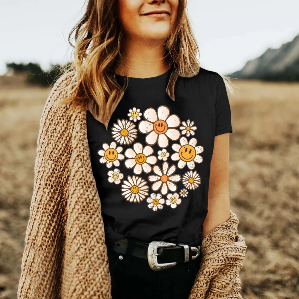 Retro Flowers Daisy Shirt