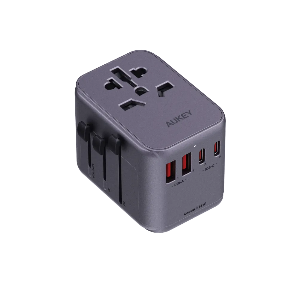 Travel Mate 35W Universal Adapter with USB Ports