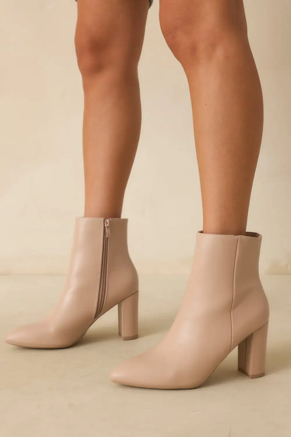 Easygoing Faux Leather Leather Boots