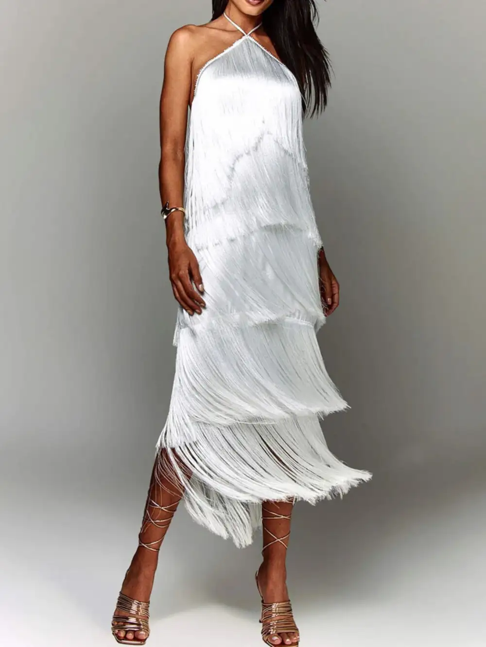 Fringe Maxi Dress