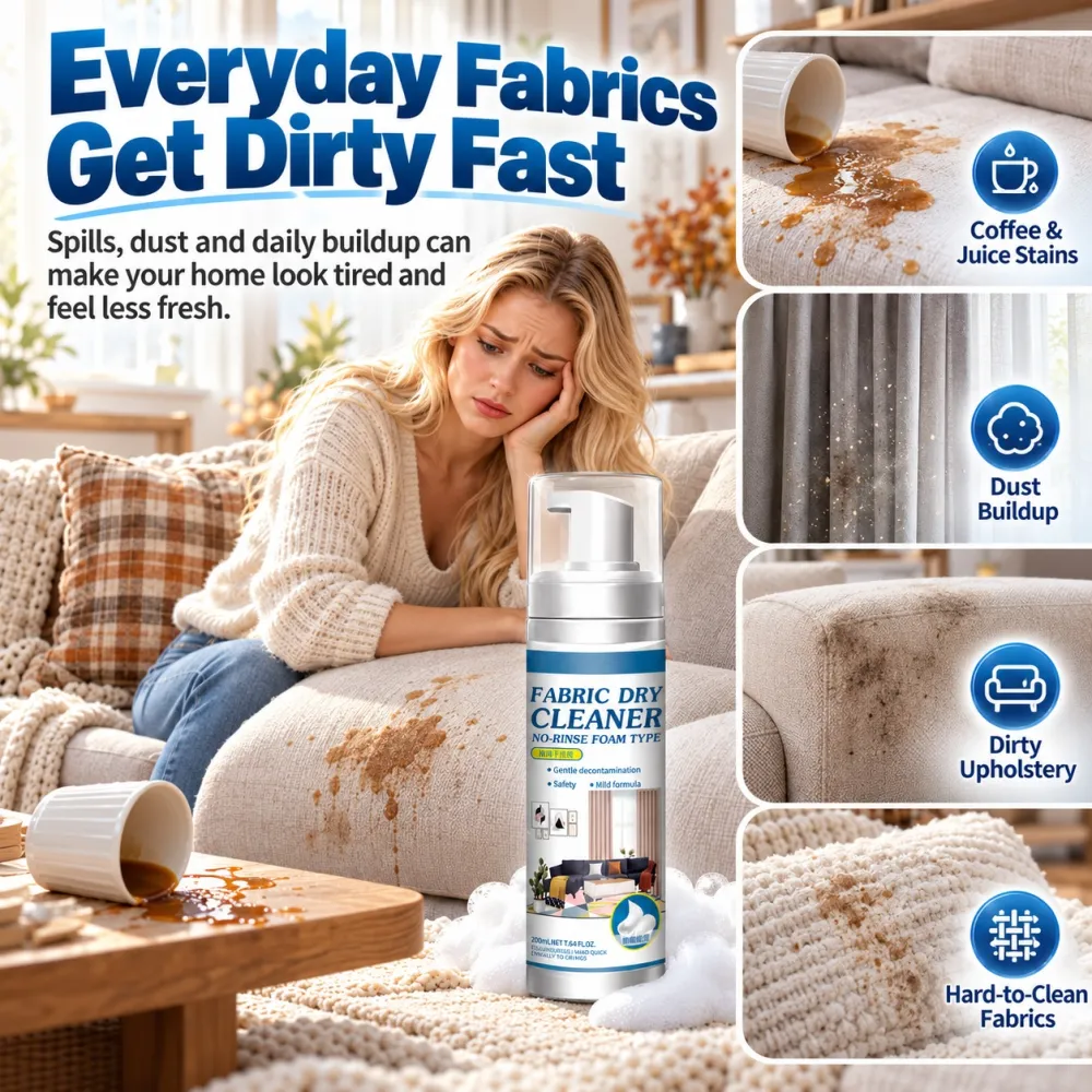 Furniture dry cleaning detergent