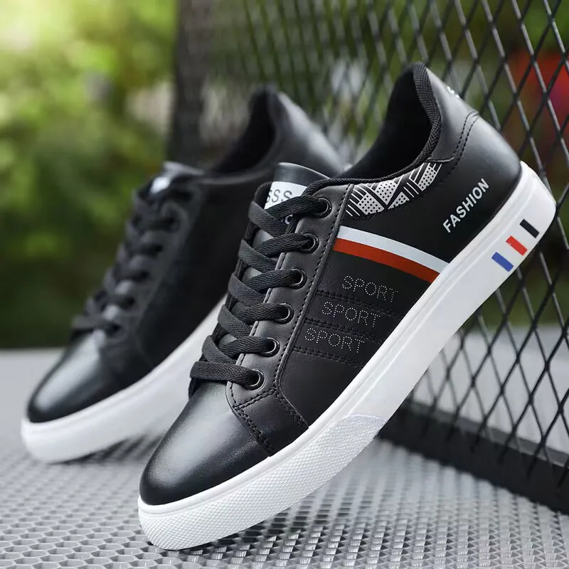 Summer Men's Shoes 2024 New Korean Style Versatile White Sneakers Student Flat Skateboard Shoes Men's Trendy Casual Sports Shoes