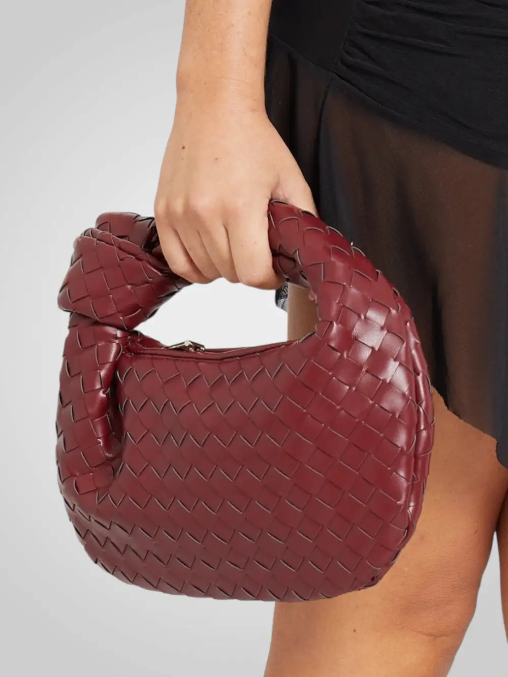 Woven Leather Handbag