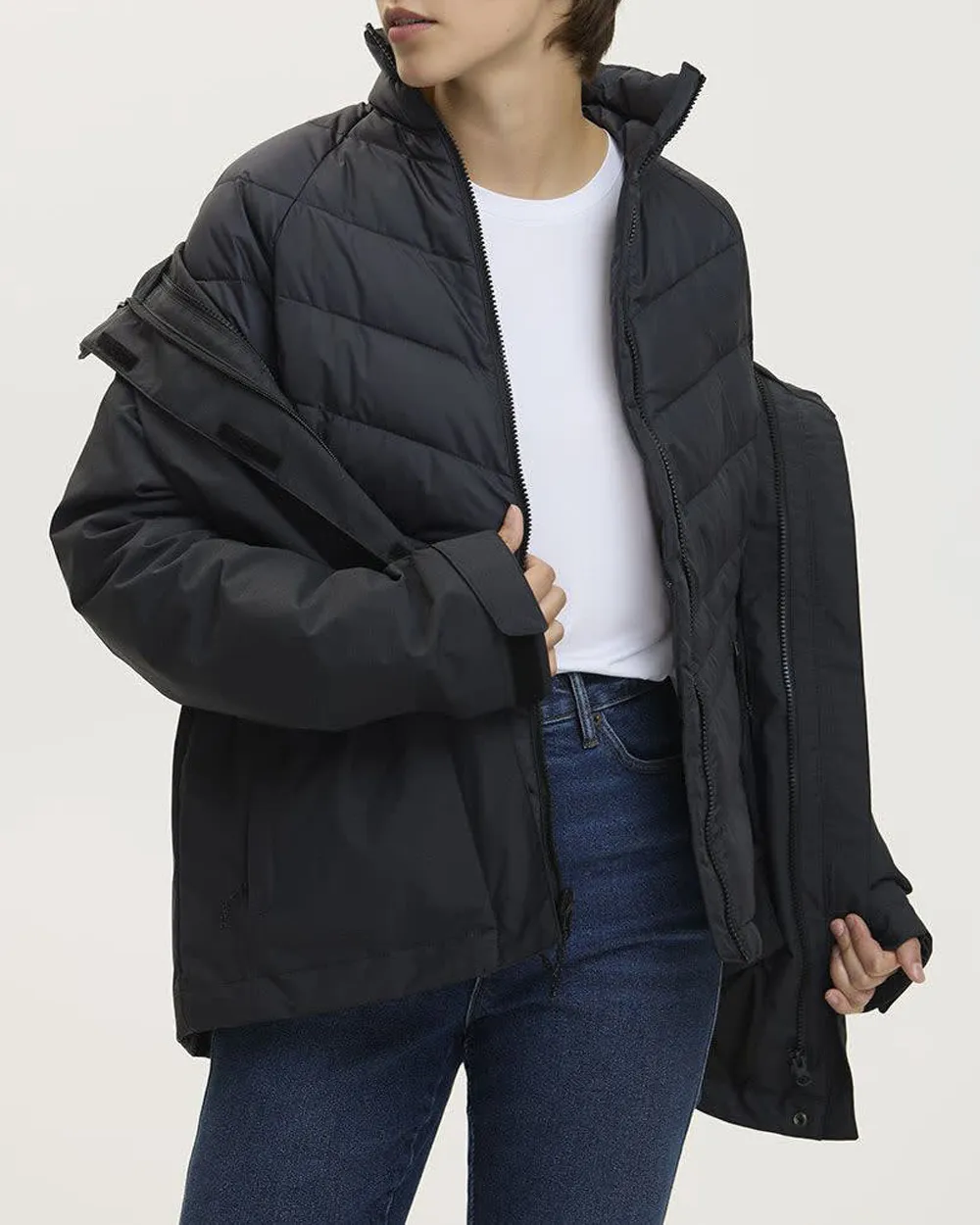Black Windproof Jacket
