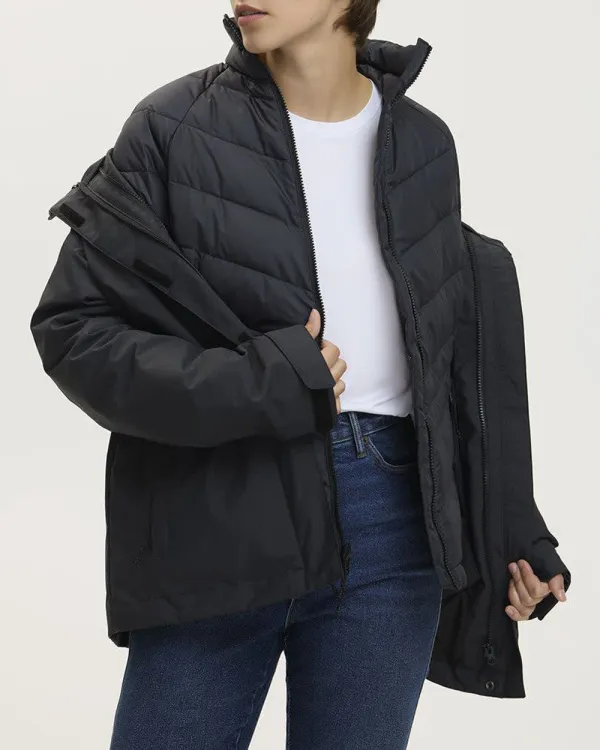Black Windproof Jacket