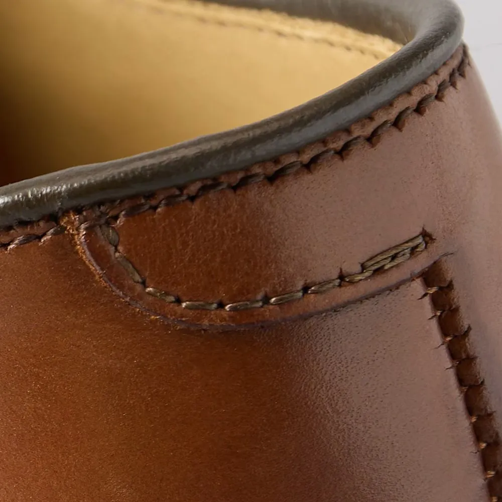 Commuting Style Leather Plain-toe Shoe