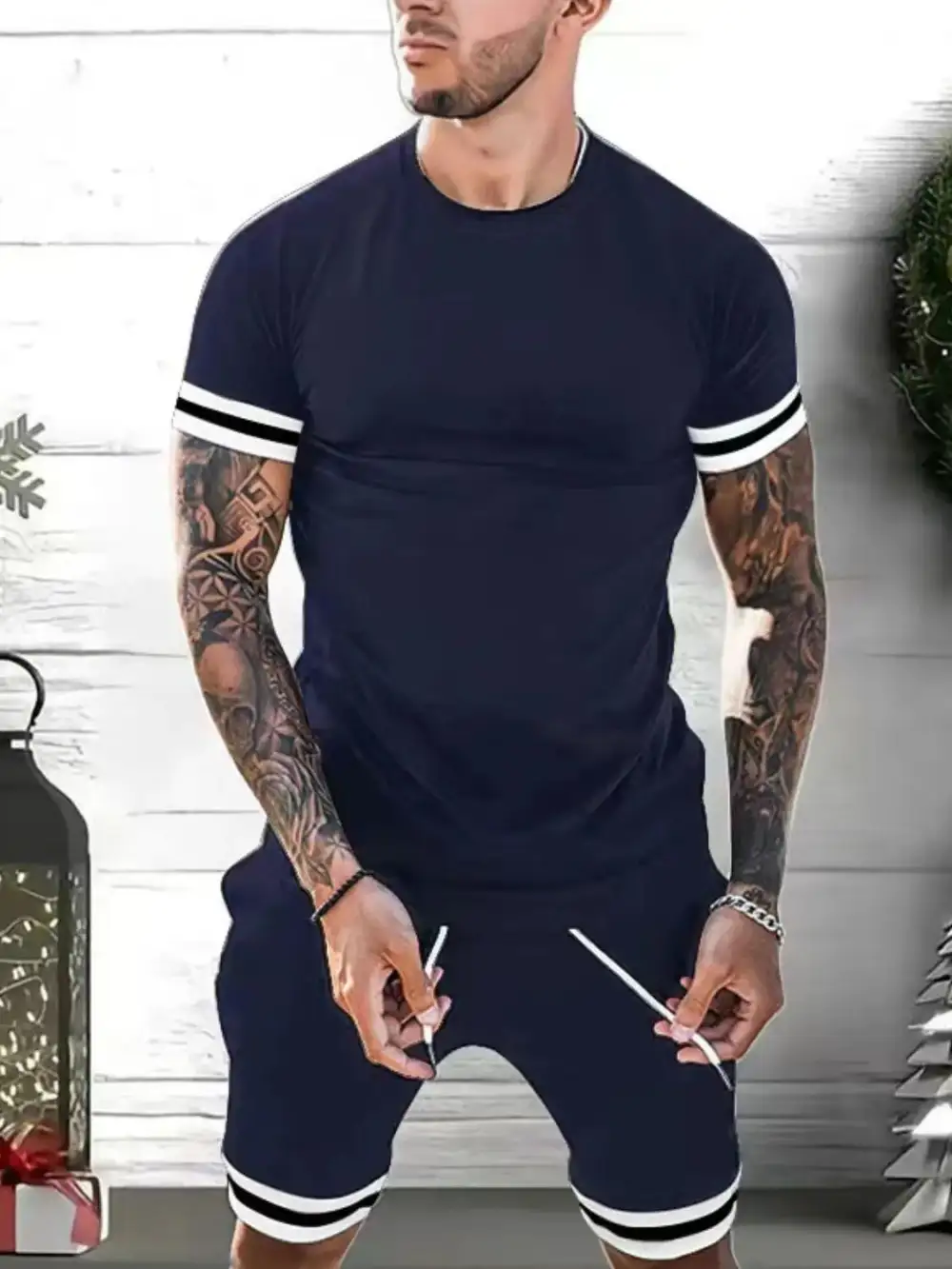 Travel Cotton Blend Casual Set