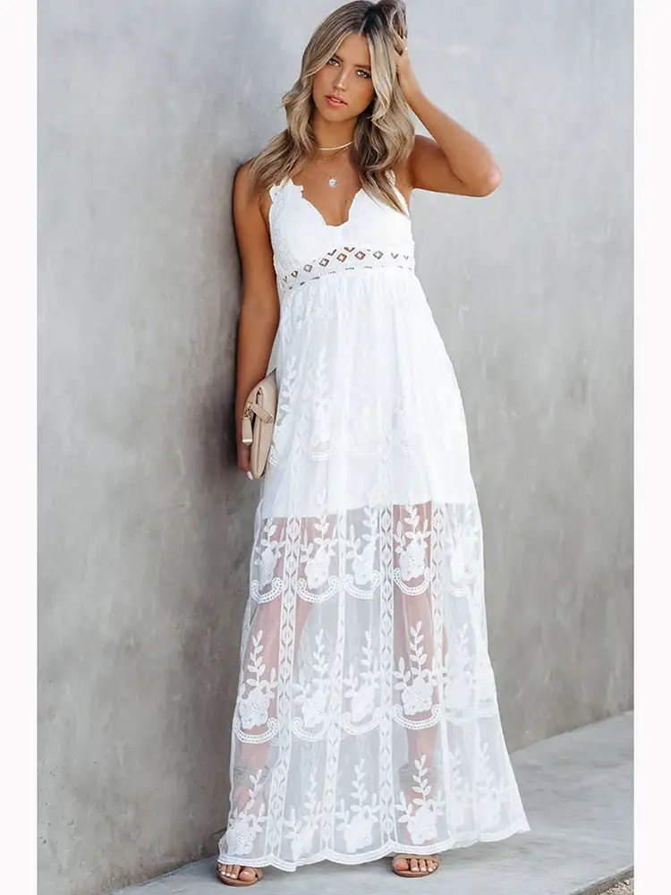 Allure Bohemian Lace Maxi Dress