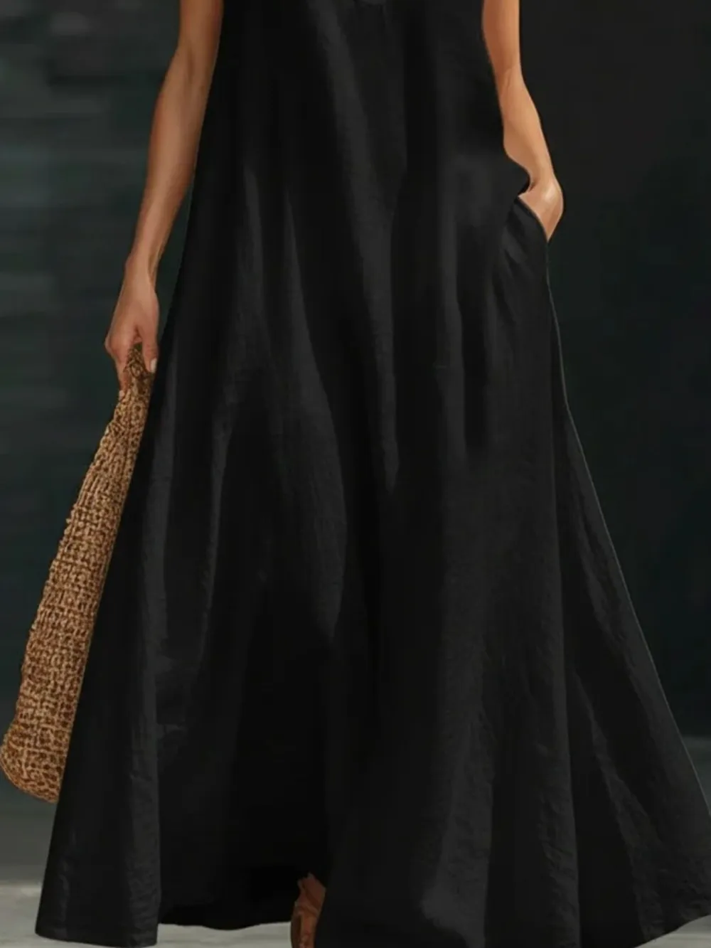 Pocketed Maxi Dress
