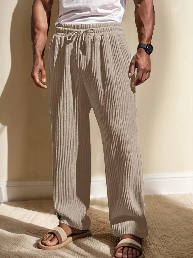 Refined Linen Blend Pants