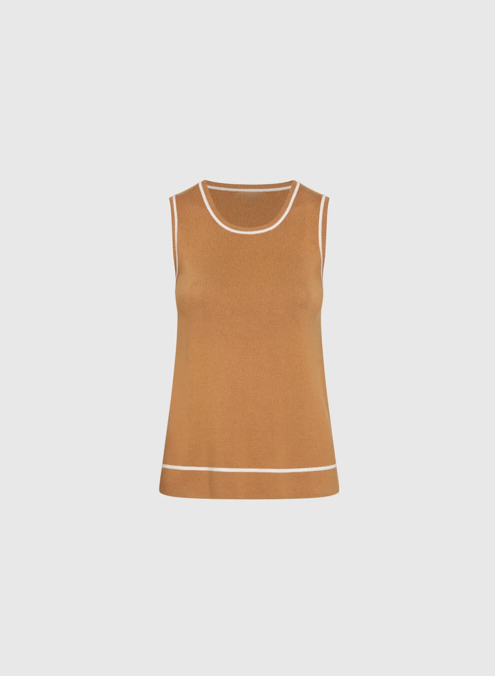 Breathable Knit Solid Vest
