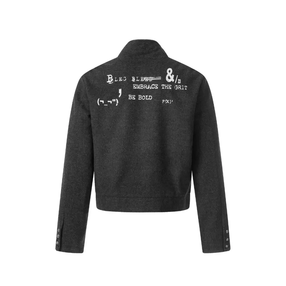 Asymmetrical Zip High Neck Jacket