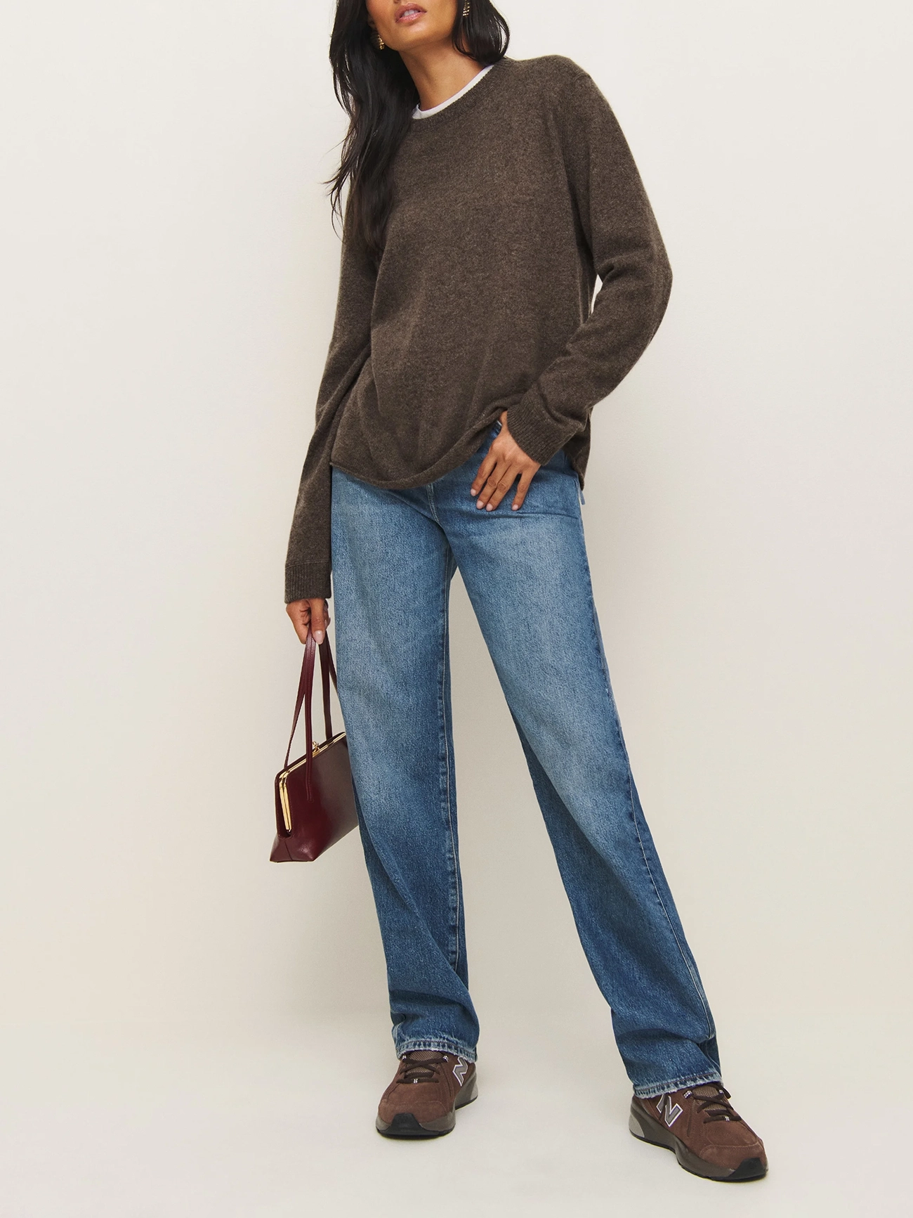 Soft Texture Crew Neck Wool Sweater