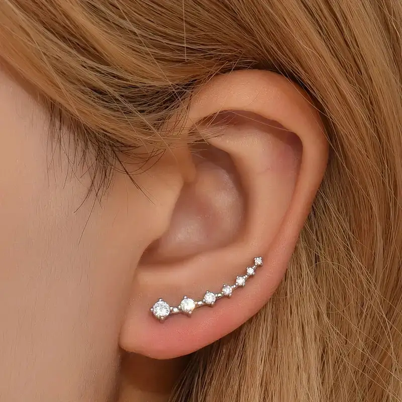 Rhinestone Ear Climbers Jewelry