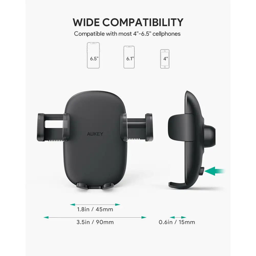 AUKEY Car Phone Holder Dashboard HD C50 Black Gray