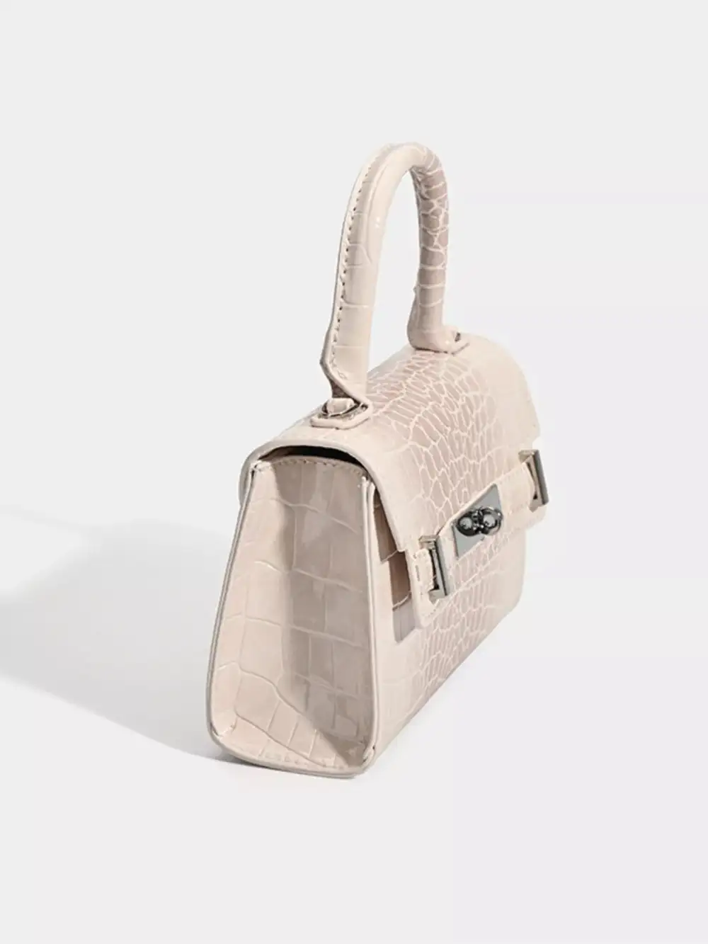 Croc Embossed Handbag