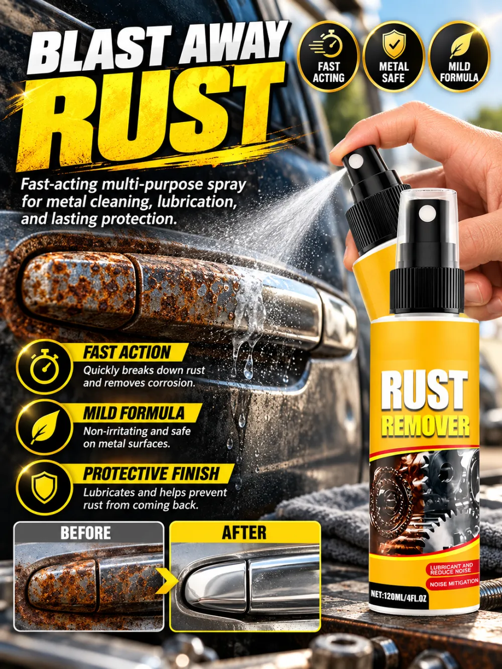 Rust removal and refurbishment agent