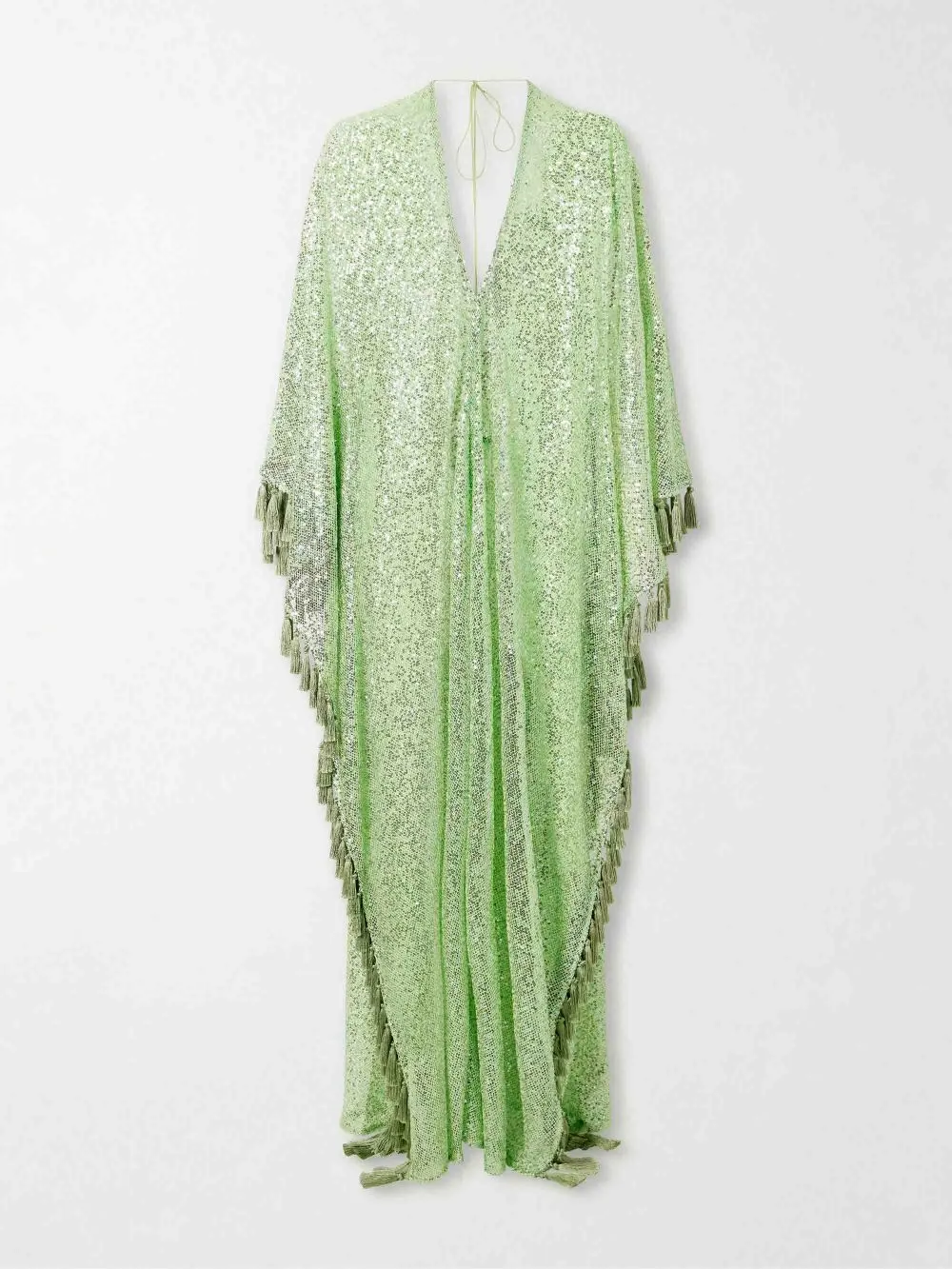 Sequin Deep V Neck Maxi Gown