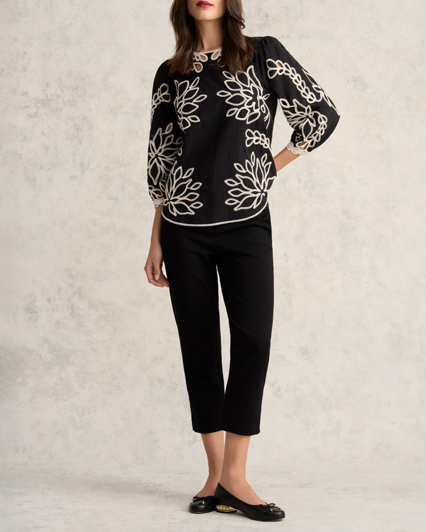 Embroidered Cotton Blouse