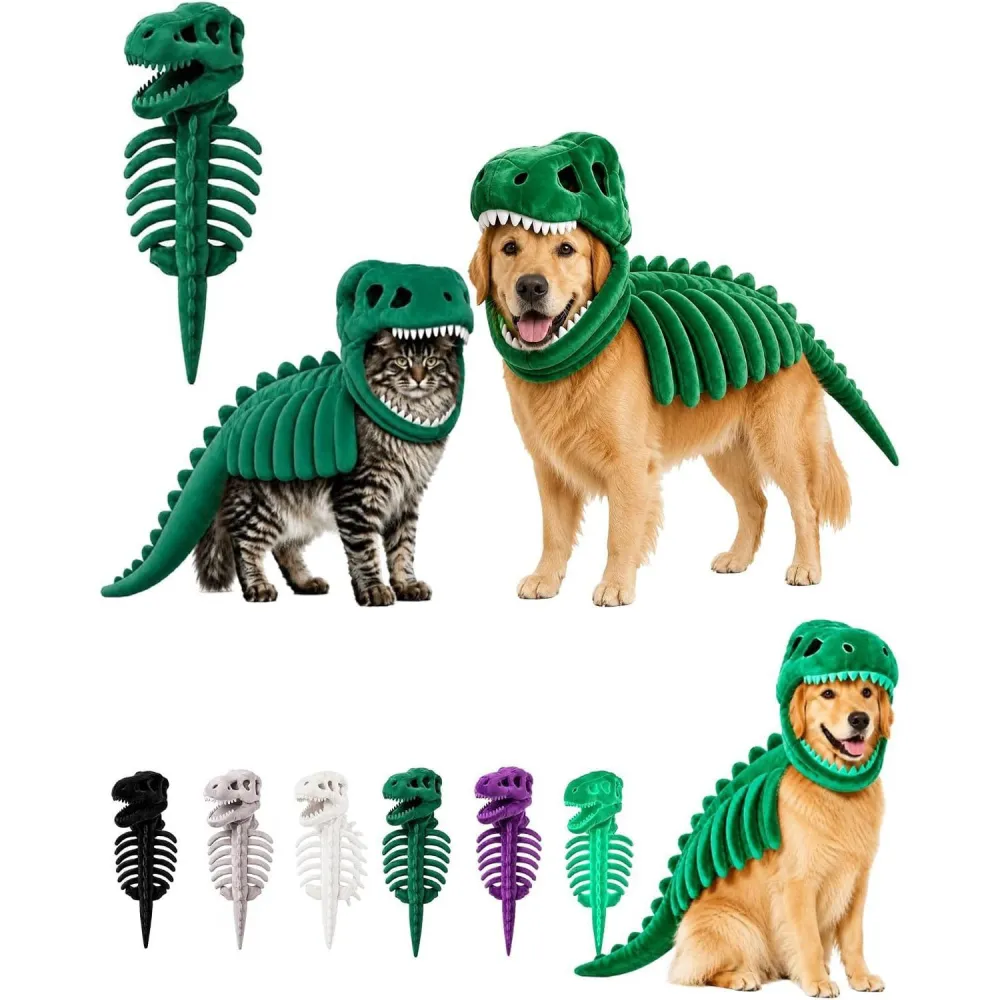 Pet Dinosaur Skeleton Costume