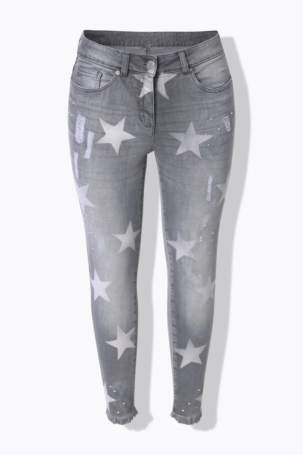 Contrast Elastic Jeans