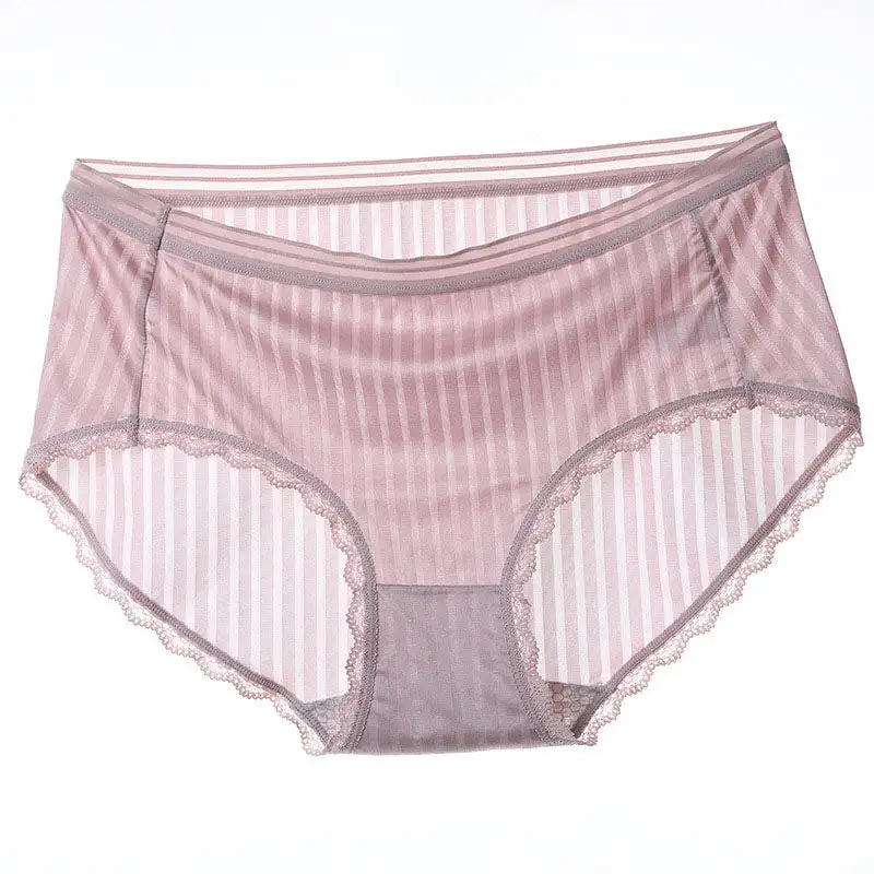 Plus Size High Waist Seamless Breathable Brief Panty