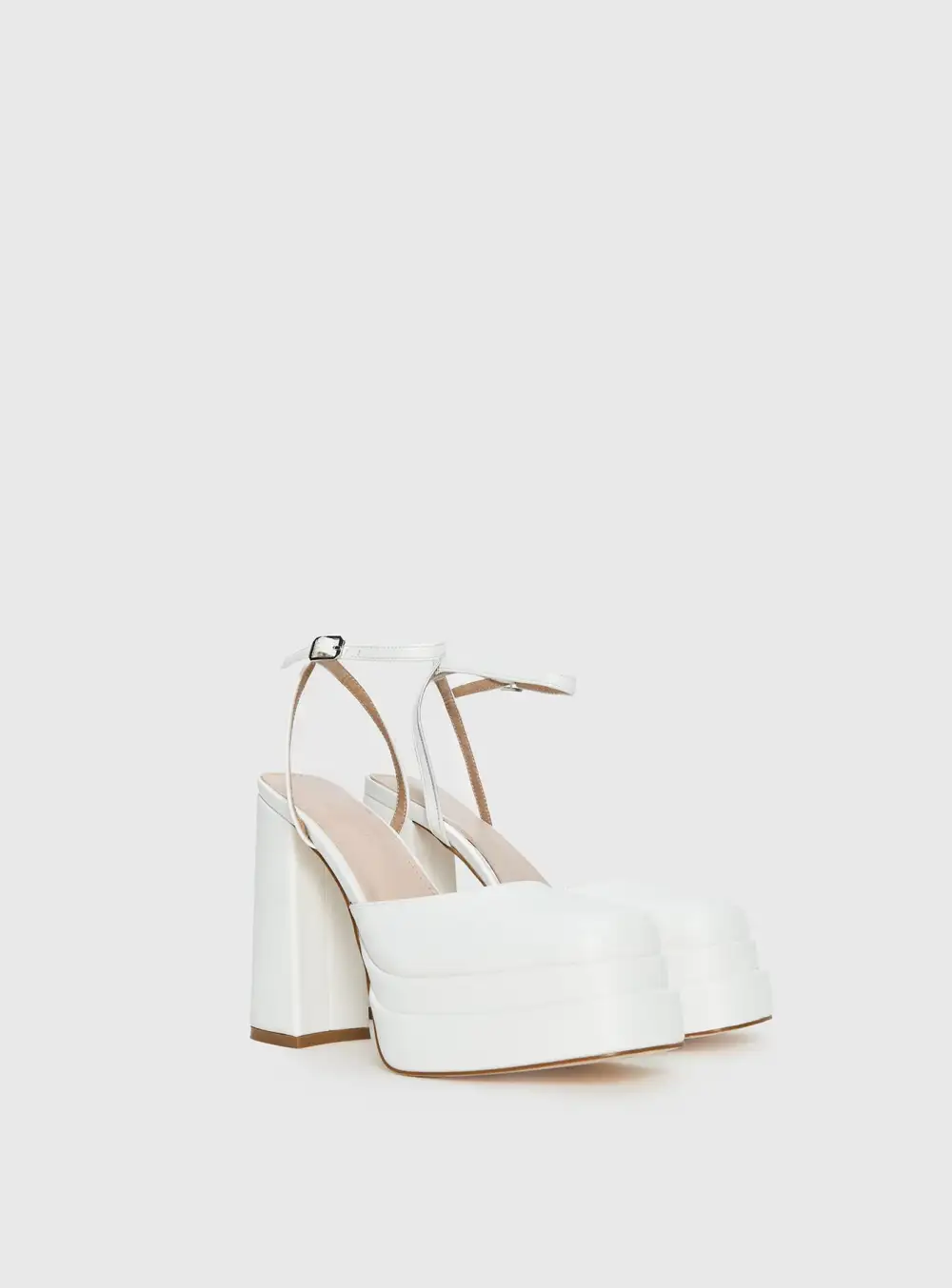Layered Block Heel Shoes