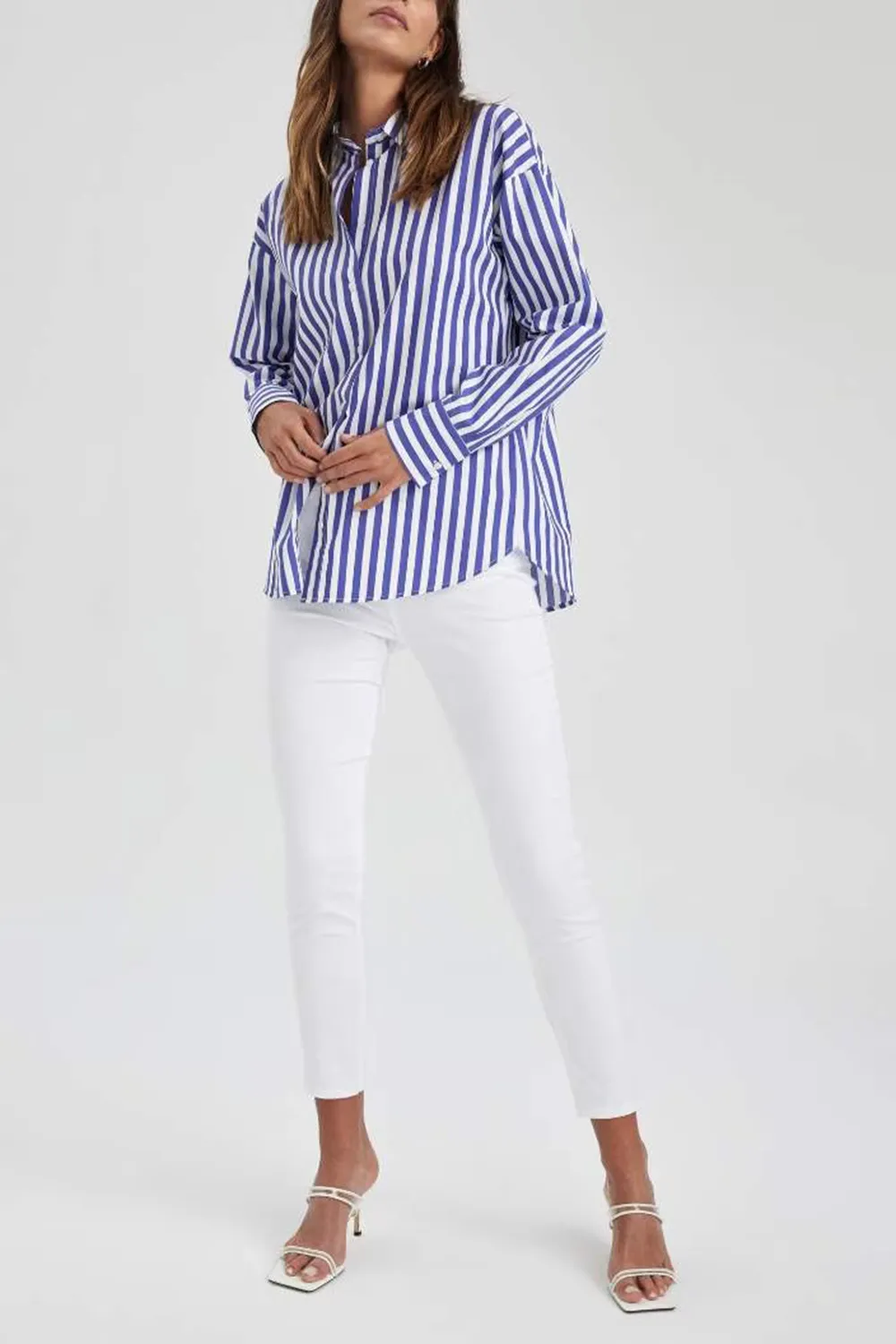 Pure White Gabardine Pants