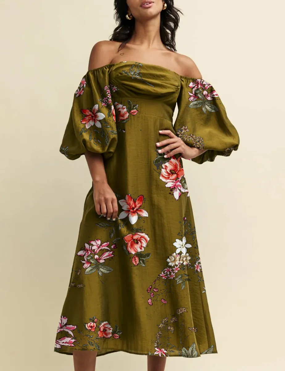 Green Bardot Maxine Midaxi Dress