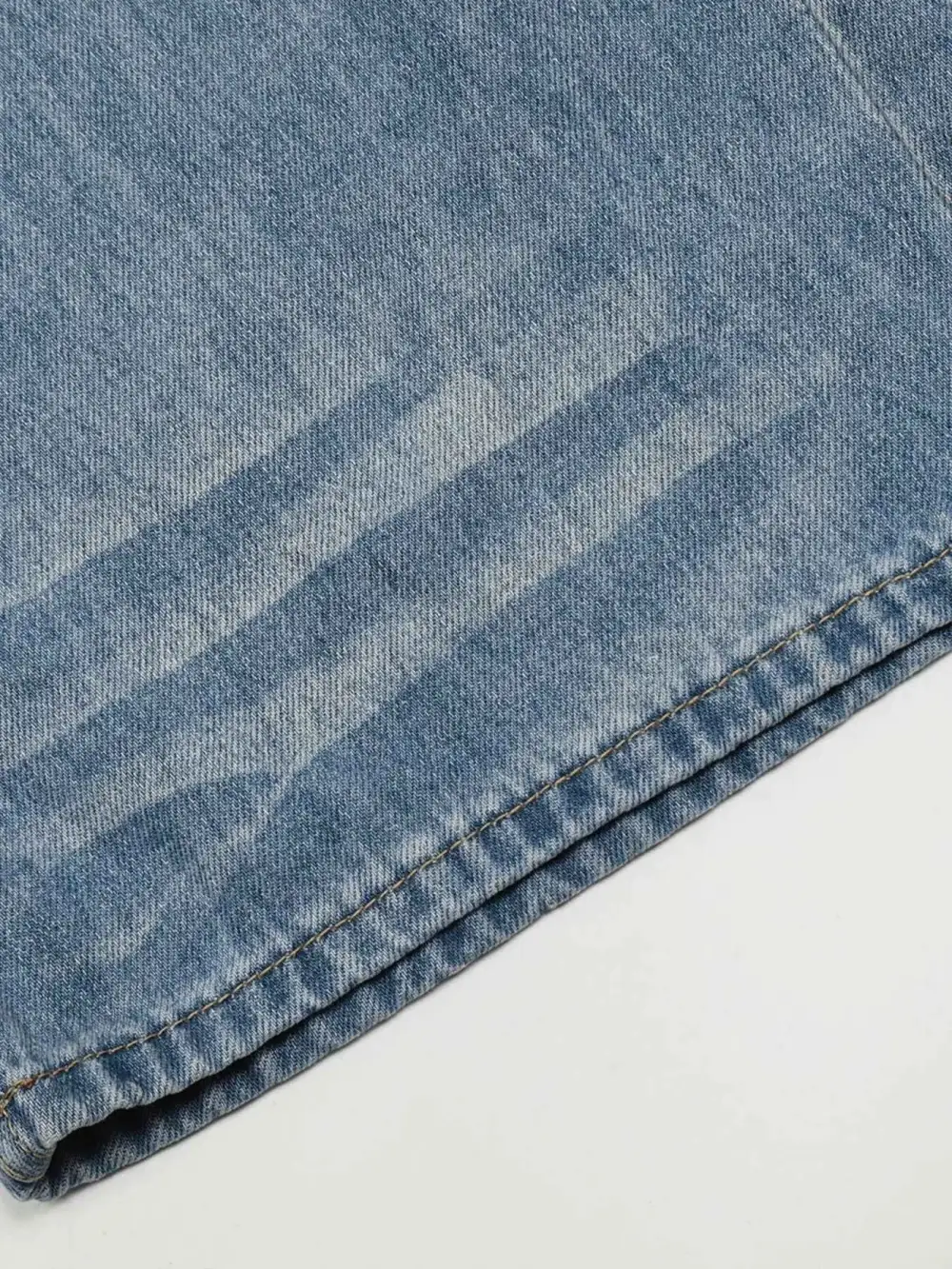 Wide Leg Wash Jeans