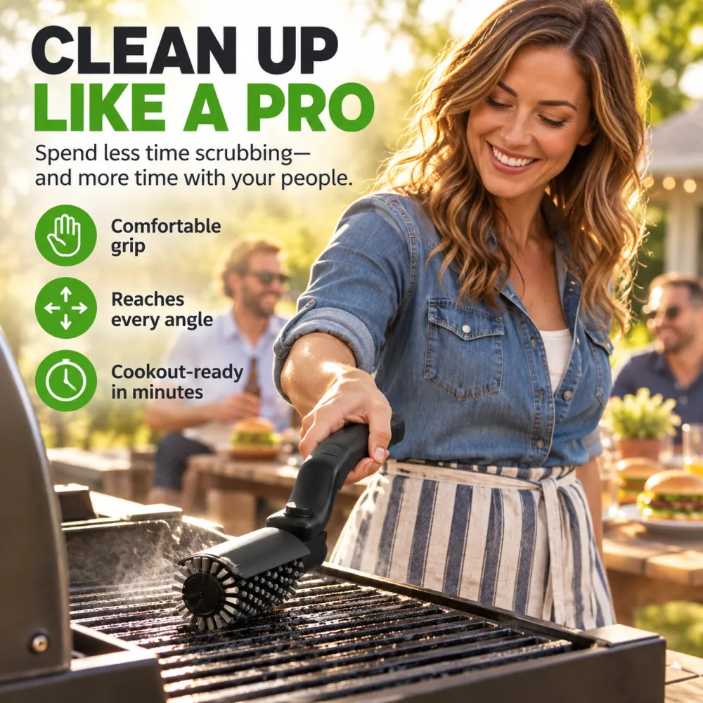Wireless Electric Grill Cleaning Brush