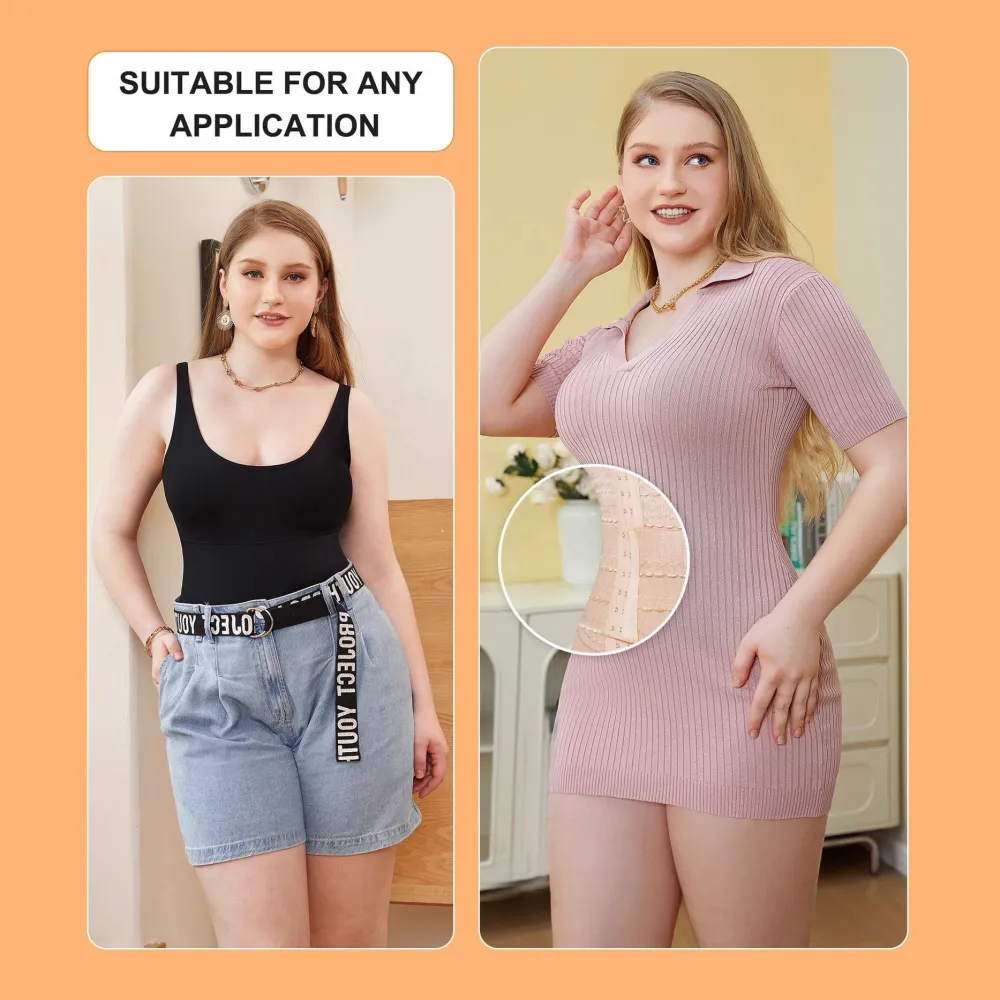 Women's Waist Trainer Belt Multi-Layer Hook-and-Eye Adjustable Waist Cincher Tummy Control Slimming Body Shaper