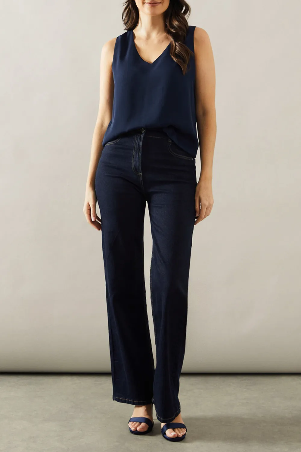 Georgette Fabric All-Match V-Neck Ladies Vest