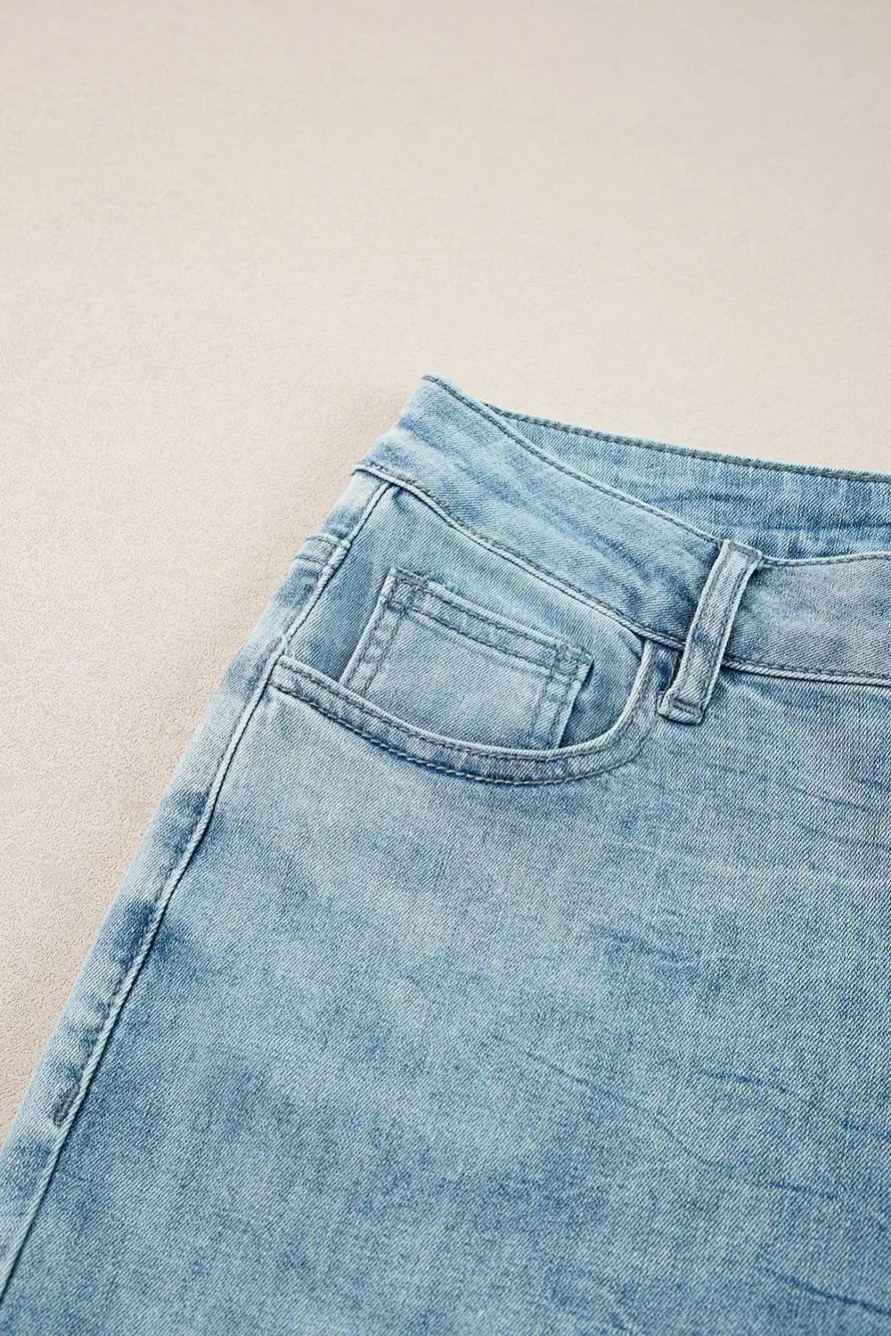 Acid Wash Extra Wide Leg High Waist Long Jeans