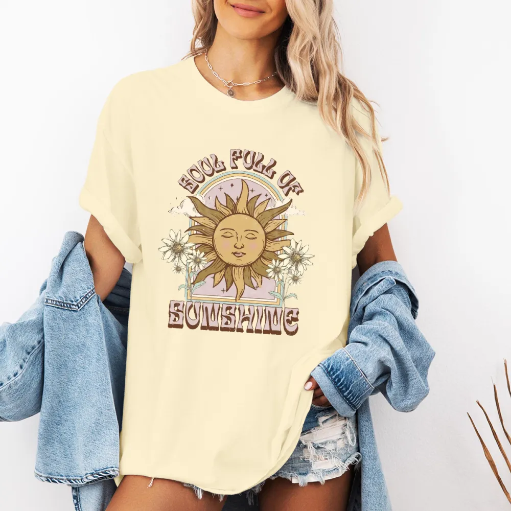 Convey A Sunny And Positive Feeling Casual T-Shirt