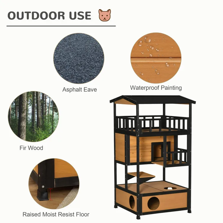 Monico Asphalt Roof Outdoor Cat House