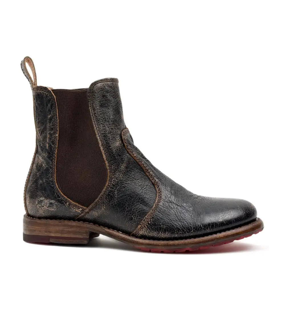 Slip-On Distressed Chelsea Boots