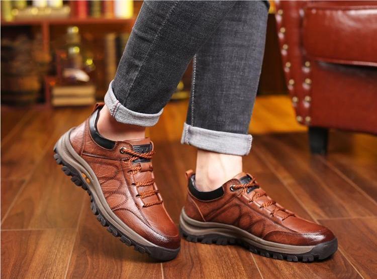 MEN'S CASUAL HAND-STITChHEDD LEATHER SHOES