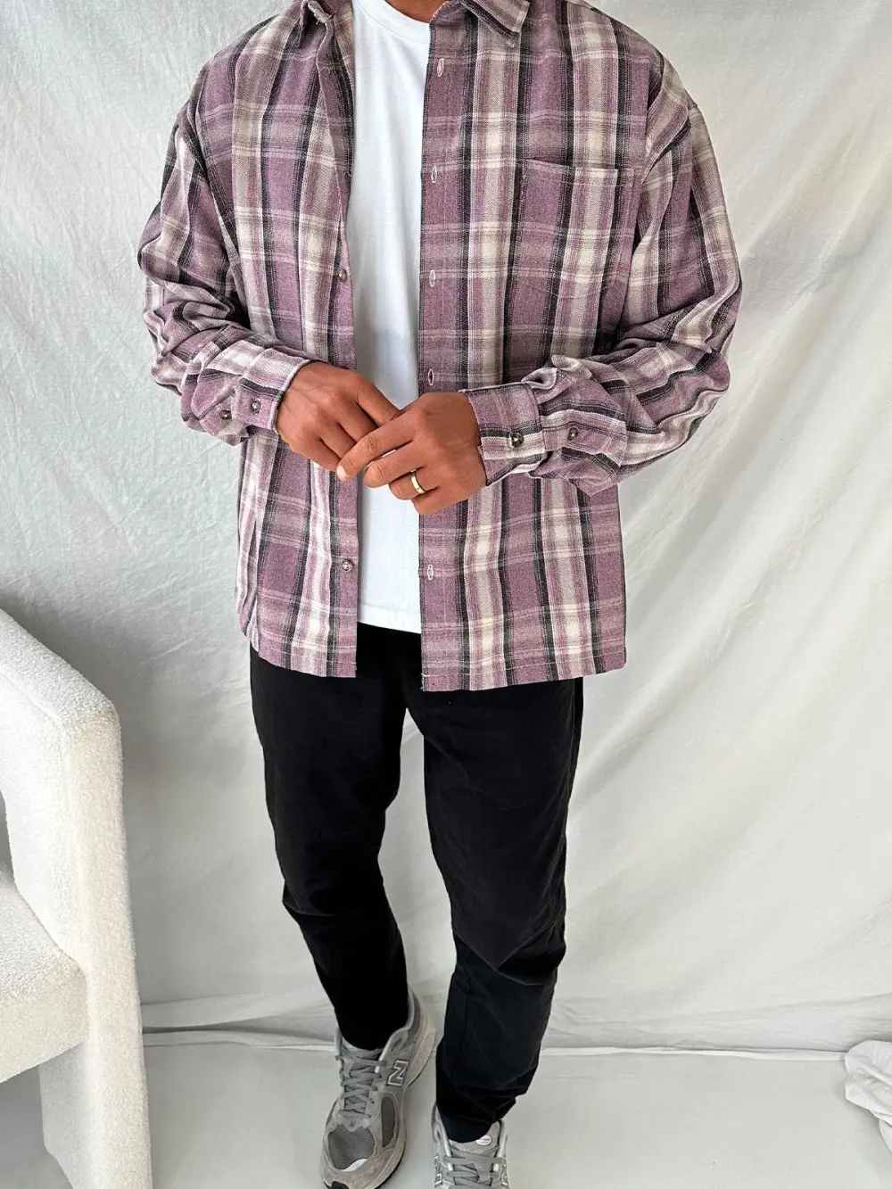 Casual Versatile And Comfortable Lilac Shirt