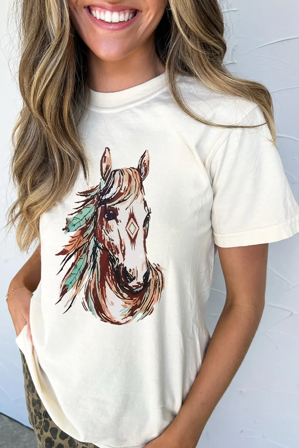 Western Aztec Horse Graphic Tee
