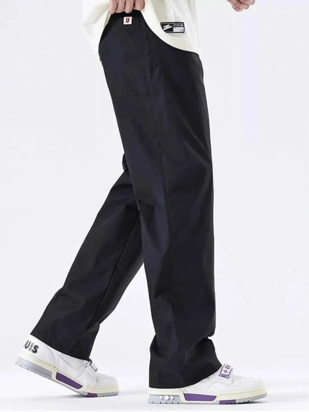 Wide-Leg Relaxed Fit Pants