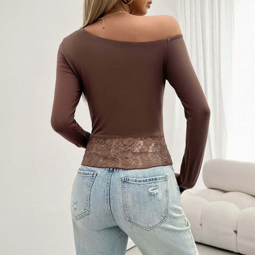 Premium Lace Patchwork Fitted Top
