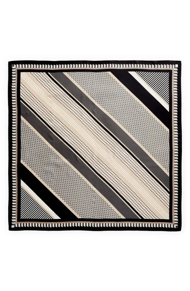 PRINTED SLIK SQUARE SCARF