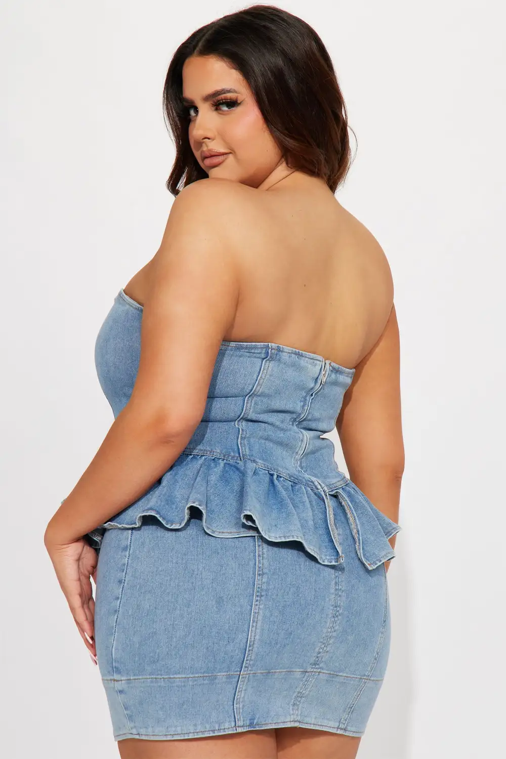 Arizona Denim Mini Dress - Light Wash