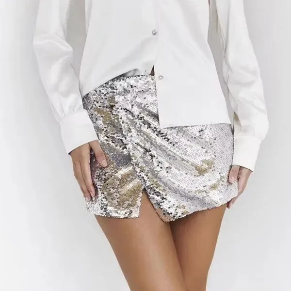 Bling Sequin Mini Skirt