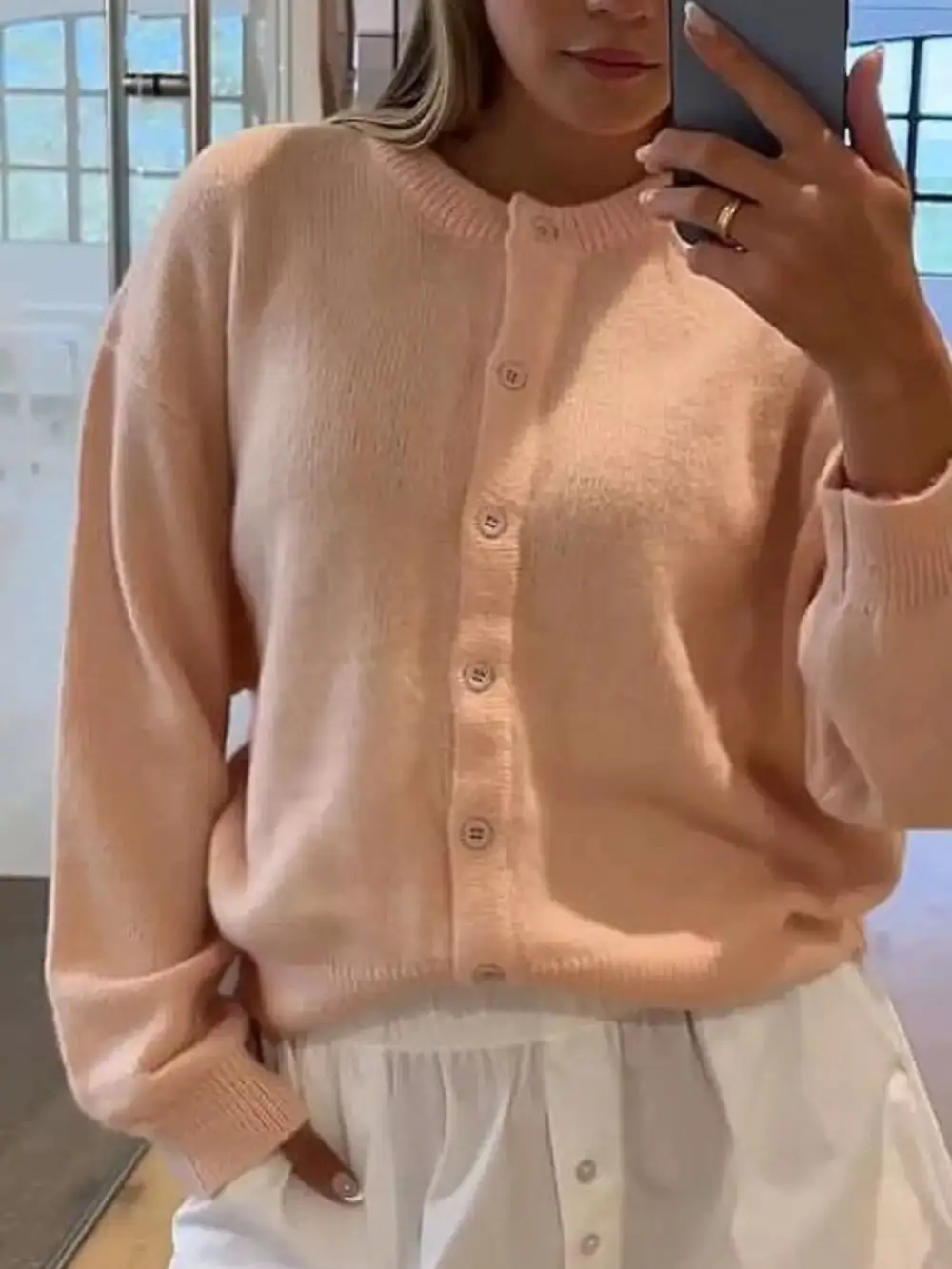 Soft Button Down Knit Cardigan