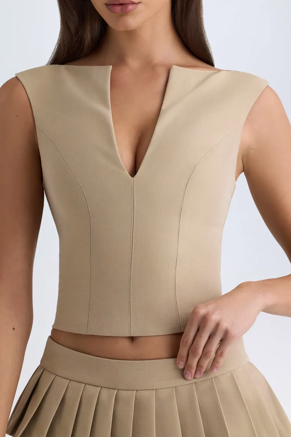 Women's All-Match Right-Shoulder Sleeveless Top