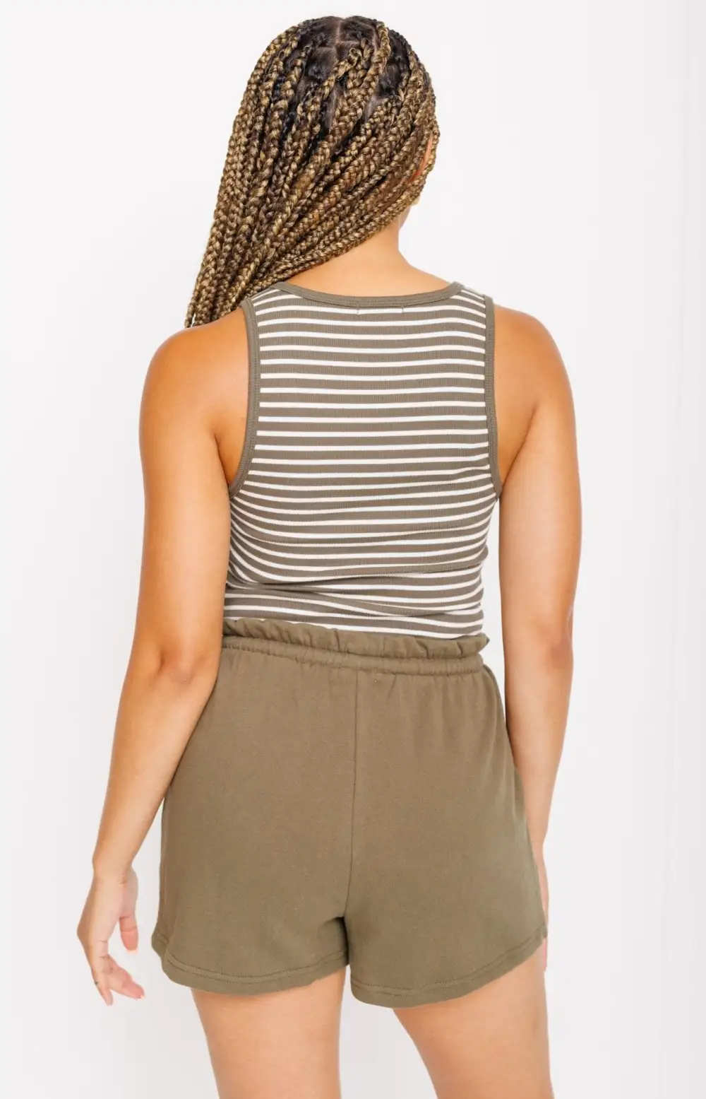 Z Supply: Essy Stripe Rib Top, GRAPE LEAF